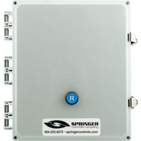 SPRINGER CONTROLS CO NEMA 4X Enclosed Motor Starter, 52A, 3PH, Direct Online, Reset Button, 100-250V, 30-40A AF5206R1K-3P